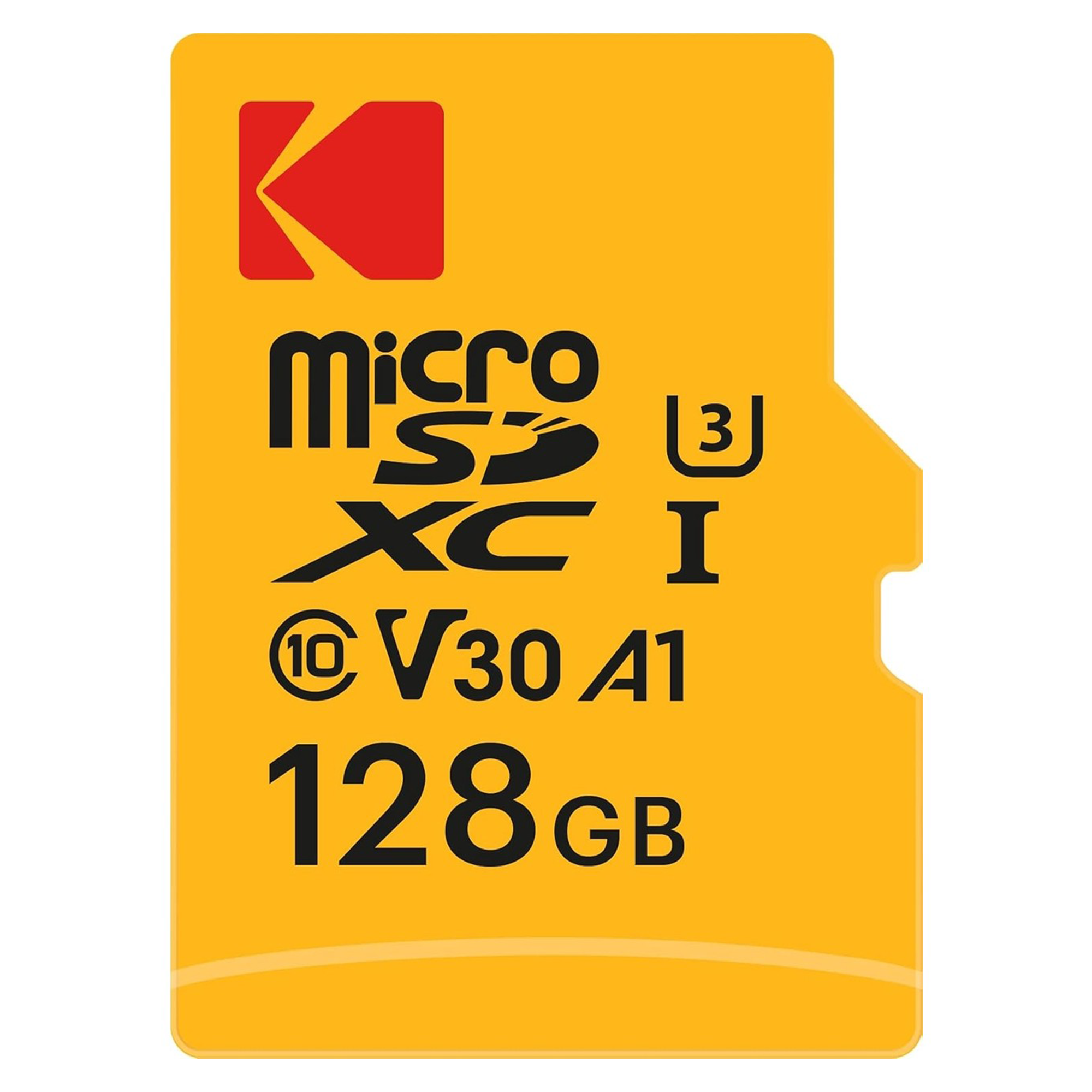 Kodak 128GB Ultra Performance (Read 100 MB/s- Write 40 MB/s) UHS-I / V30 / U3 / Sınıf 10 / A1 UHS-I 4K (3840 x 2160) EKMSDM128GXC10HPRK  microSDXC Hafıza Kartı ve SD Adaptörü