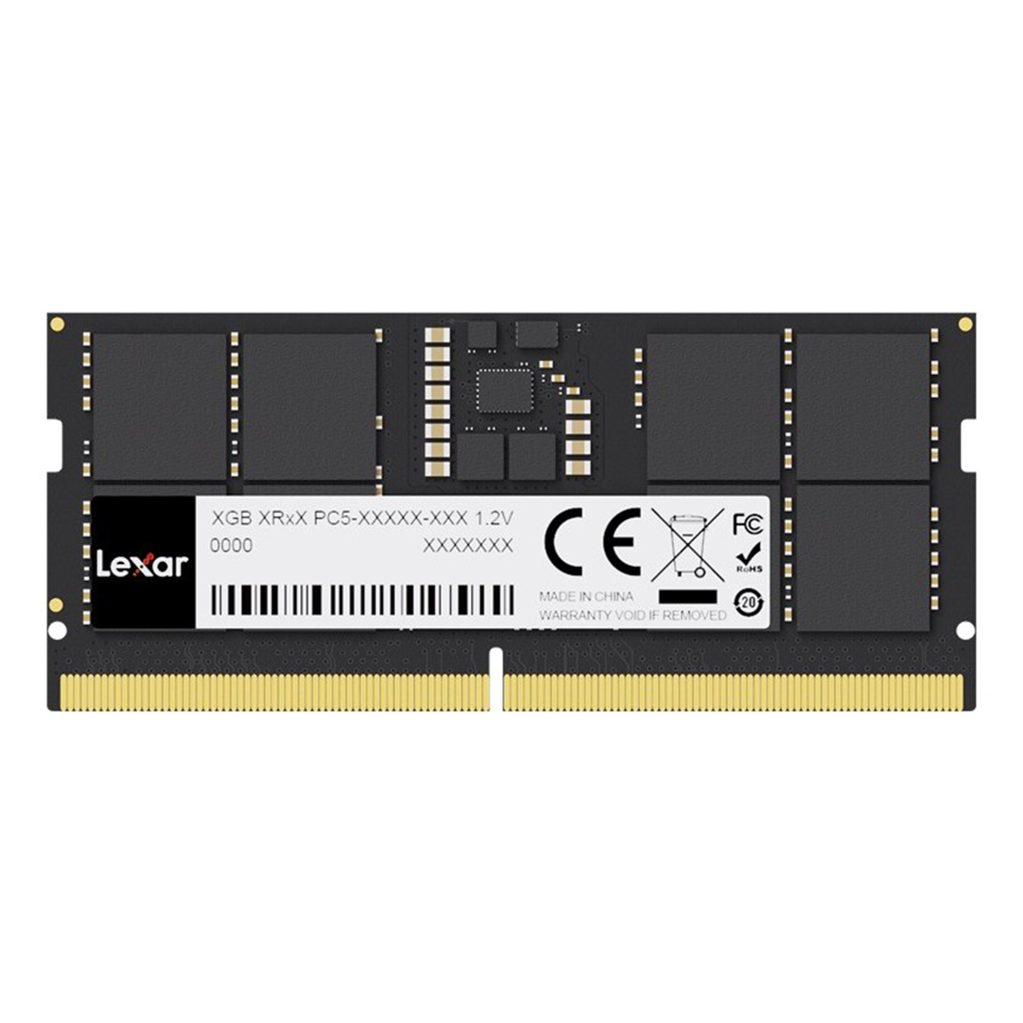 Lexar 16GB Ddr5 4800Mbps CL40 1.1V 262 Pin LD5DS016G-B4800GSST Notebook Ram