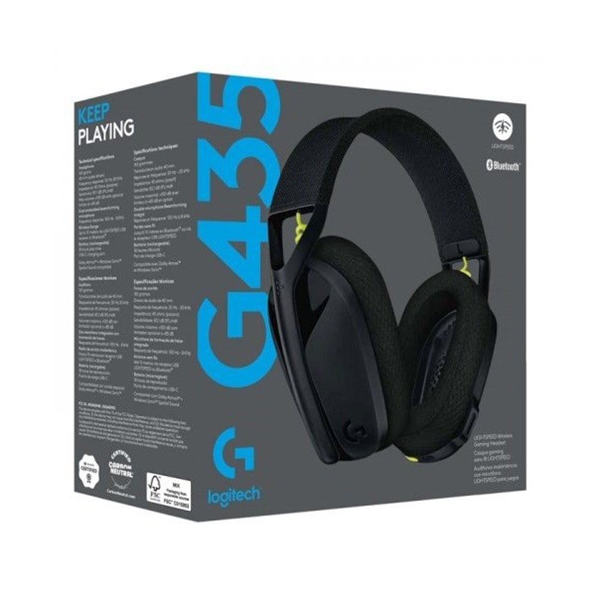 Logitech G G435 Lightspeed Kablosuz Siyah Gaming Kulaklık 981-001050