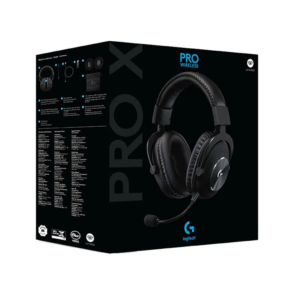 Logitech G Pro X Kablosuz Gaming Kulaklık Black