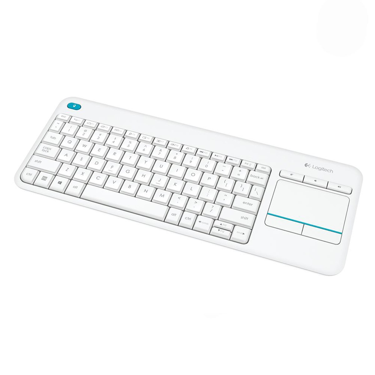 Logitech K400 Plus Kablosuz Touch Beyaz Klavye