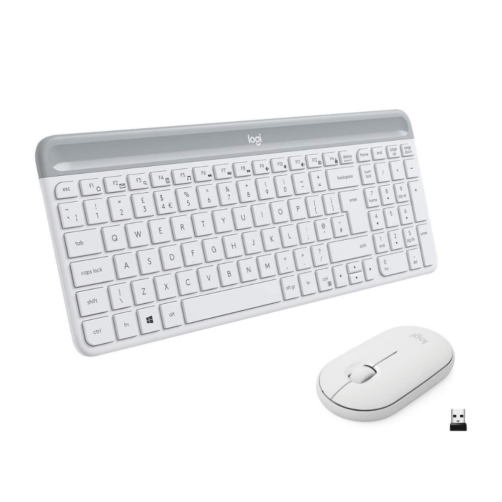 Logitech MK470 Q TR USB Beyaz Kablosuz Klavye Mouse Set - 920-009436