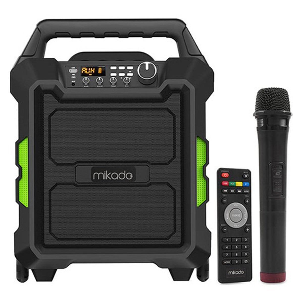 Mikado MD-101KP 80W Kablosuz UHF Mikrofonlu Bluetooth ve USB Destekli Taşınabilir Toplantı Anfisi