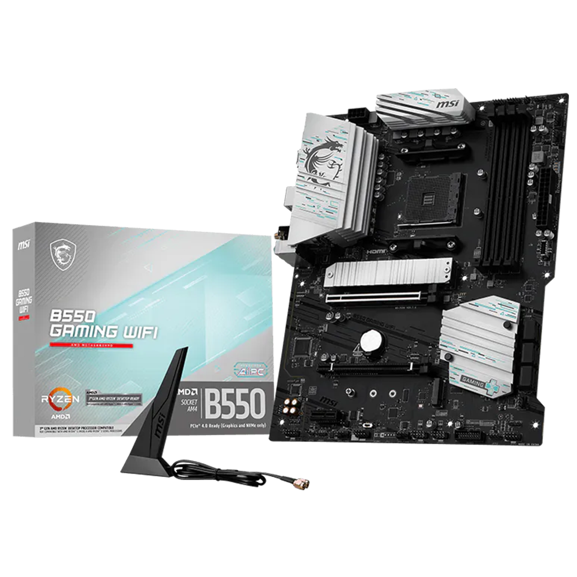 MSI B550 GAMING WIFI AMD B550 Soket AM4 DDR4 4866(OC)Mhz ATX Gaming (Oyuncu) Anakart