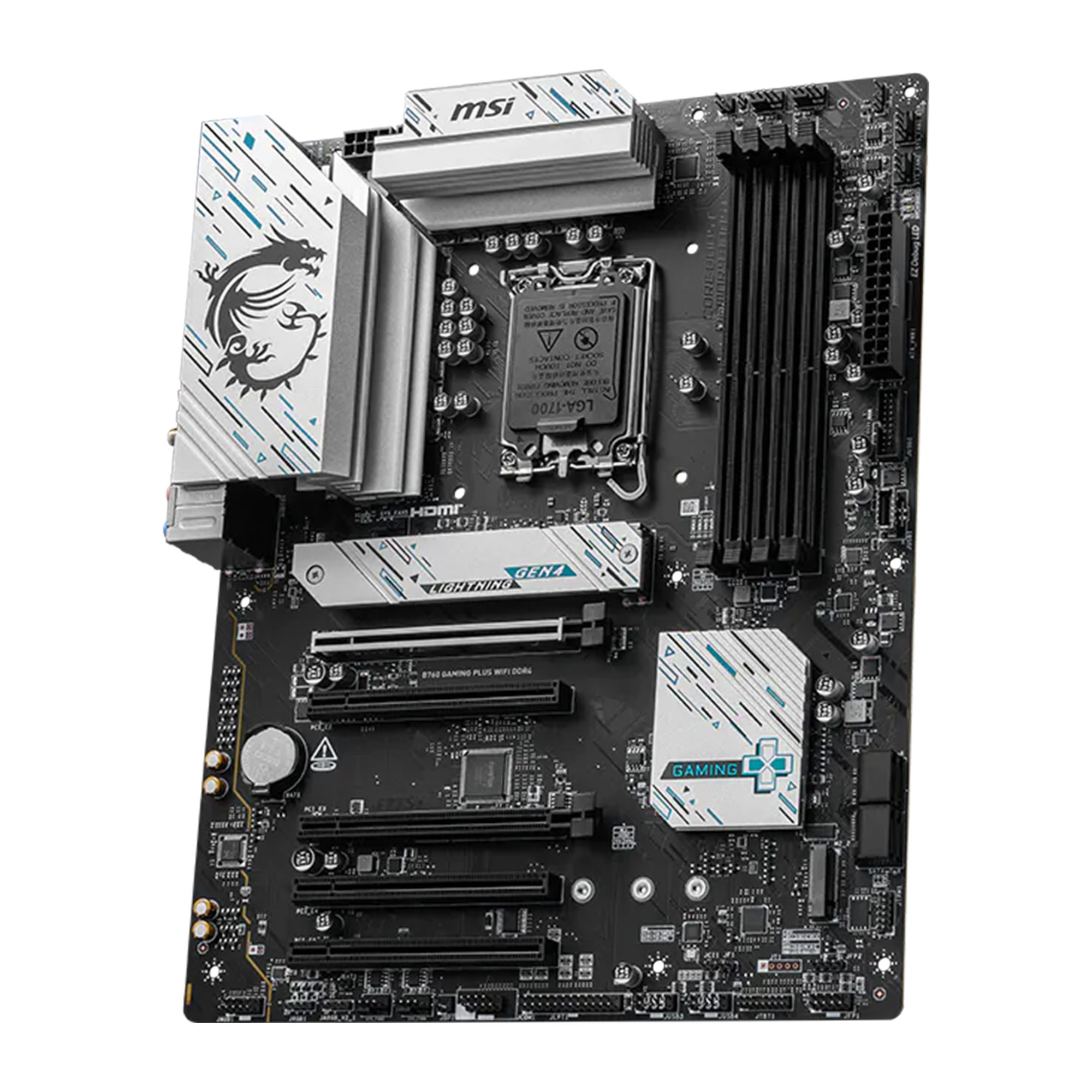 MSI B760 GAMING PLUS WIFI DDR4 Intel LGA1700 DDR4 5333+(OC)MHz ATX Anakart