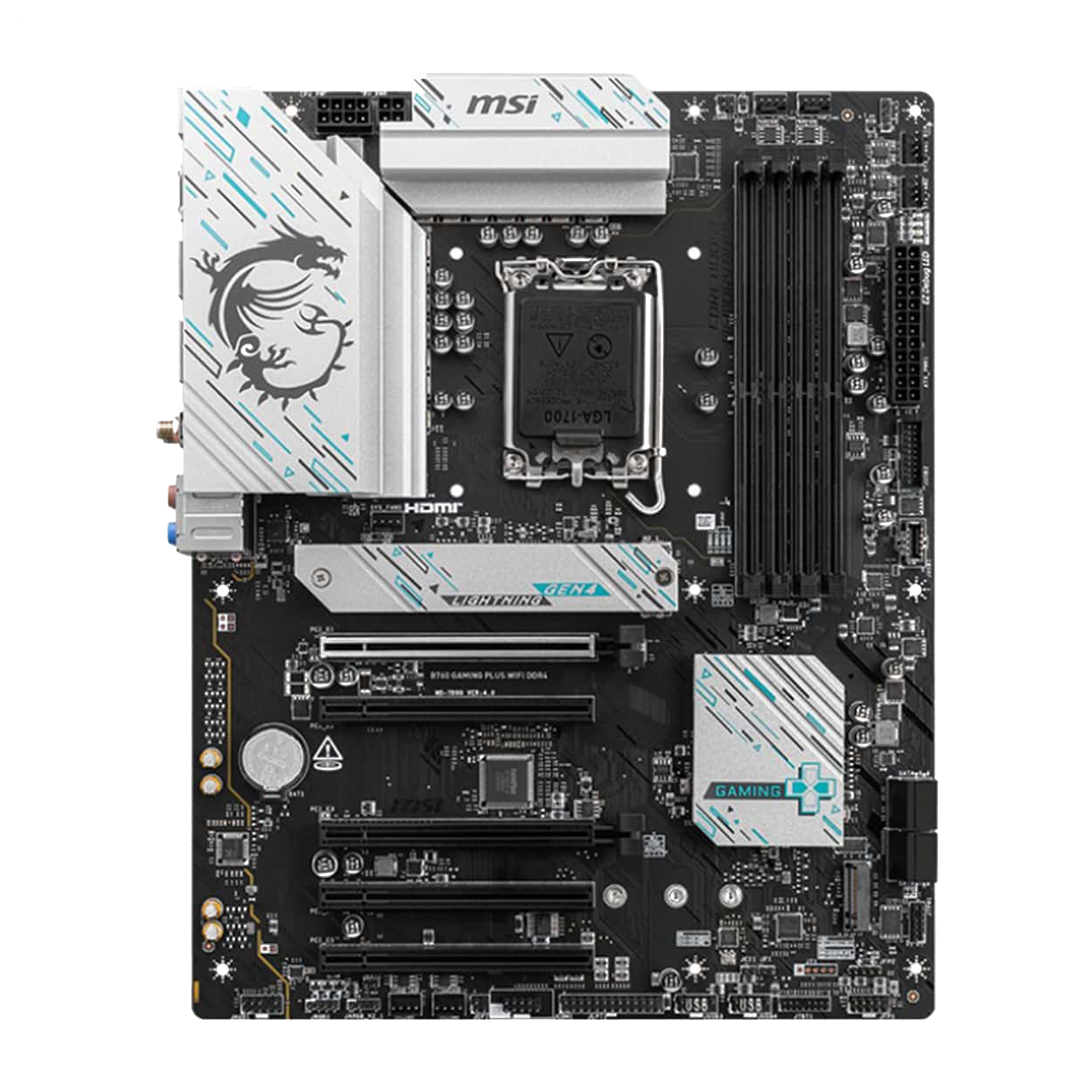 MSI B760 GAMING PLUS WIFI DDR4 Intel LGA1700 DDR4 5333+(OC)MHz ATX Anakart