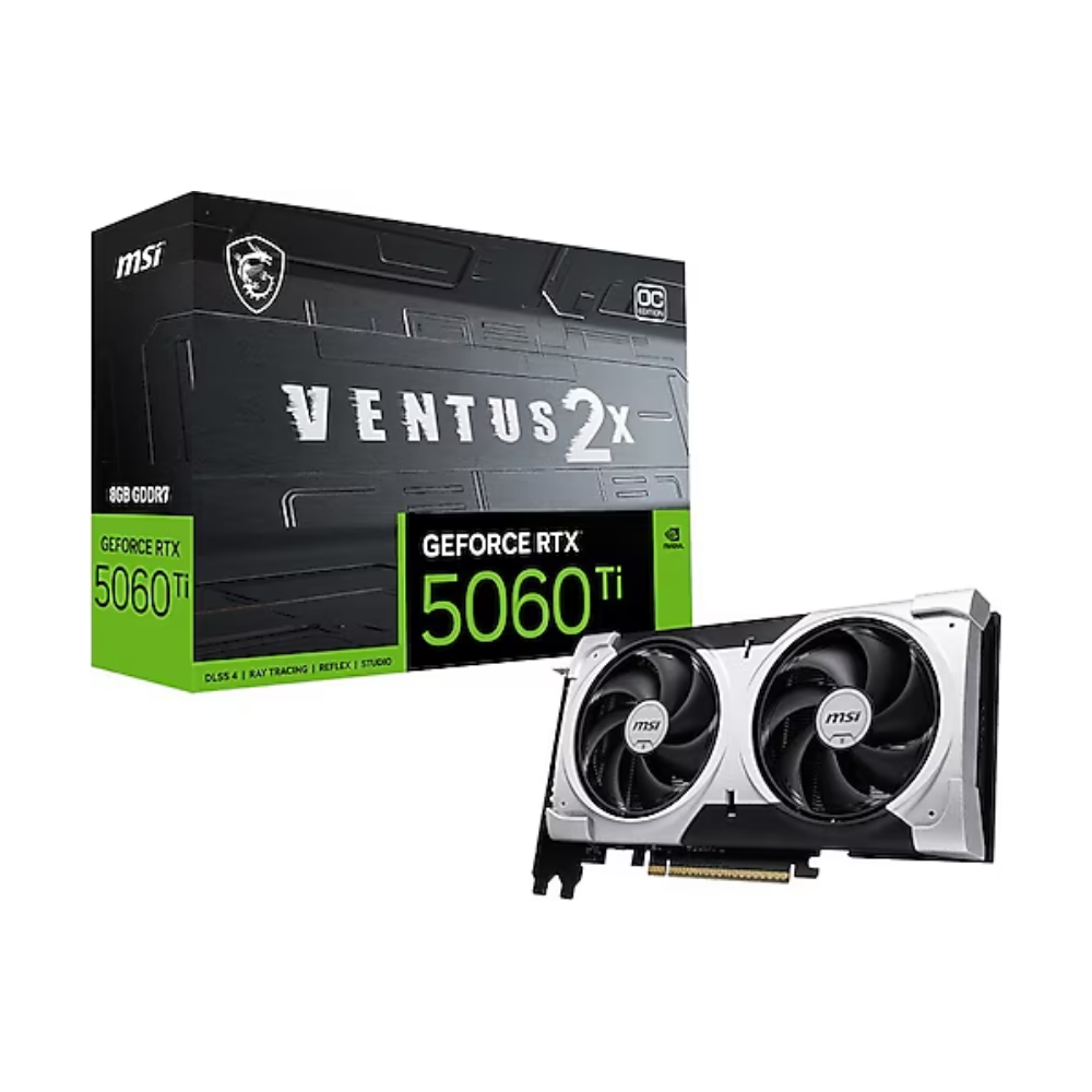 MSI GeForce RTX 5060TI 8GB VENTUS 2X OC PLUS GDDR7 128Bit DX12 Gaming (Oyuncu) Ekran Kartı