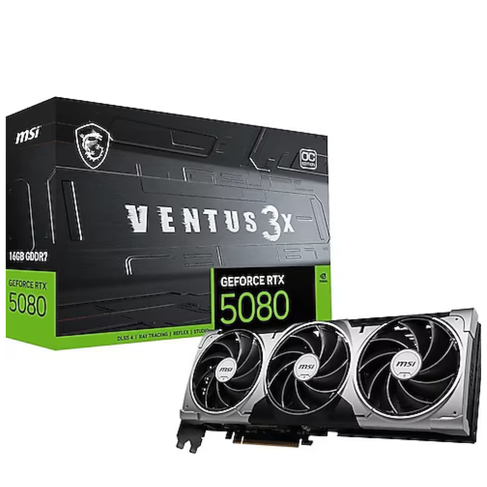 MSI GeForce RTX 5080 16G VENTUS 3X OC GDRR7 256 B DX12 Gaming (Oyuncu) Ekran Kartı