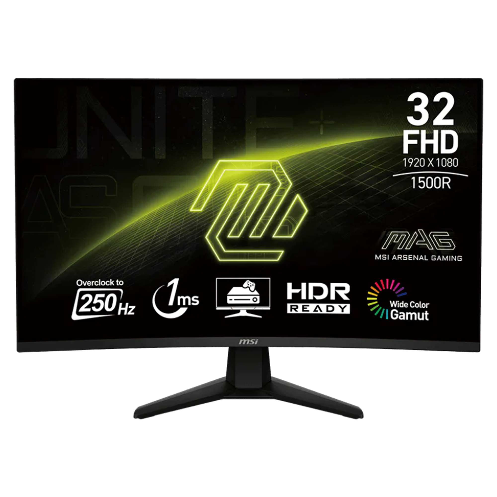 MSI MAG 32C6X 31.5¨ 1ms 250Hz VA Curved Adaptive-Sync Full HD Gaming (Oyuncu) Monitör