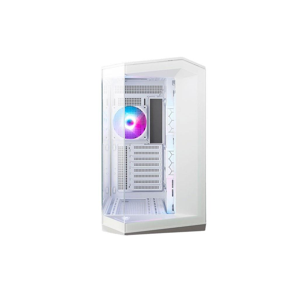 MSI MAG PANO 100R PZ ARGB ATX Beyaz Mid Tower Kasa PSU YOKTempered Glass, 3x12cm,1x12cm,Panaromik