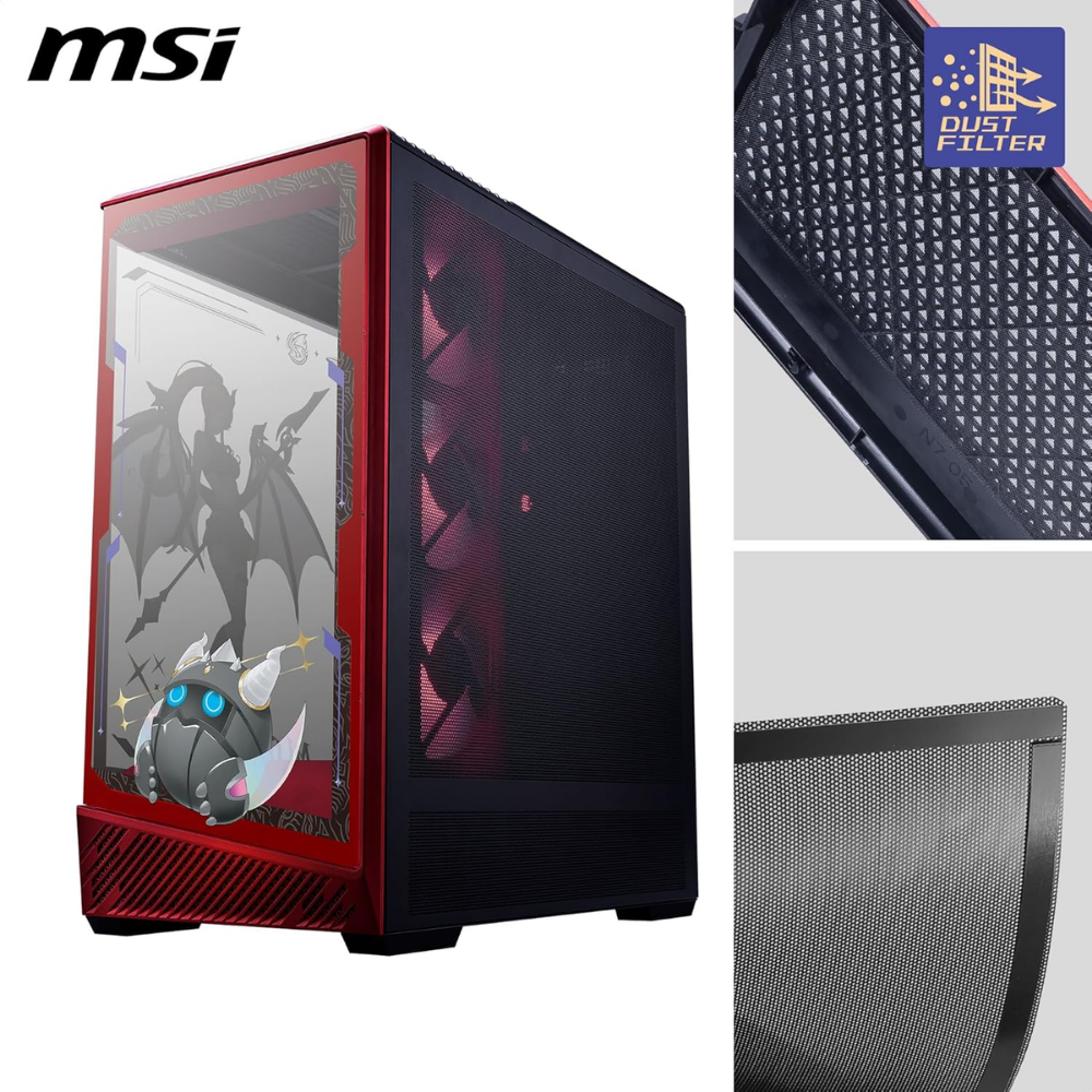 MSI MAG PANO 130R MLG EDITION 4 x ARGB Fan USB 3.2 ATX Tower Gaming (Oyuncu) Kasa