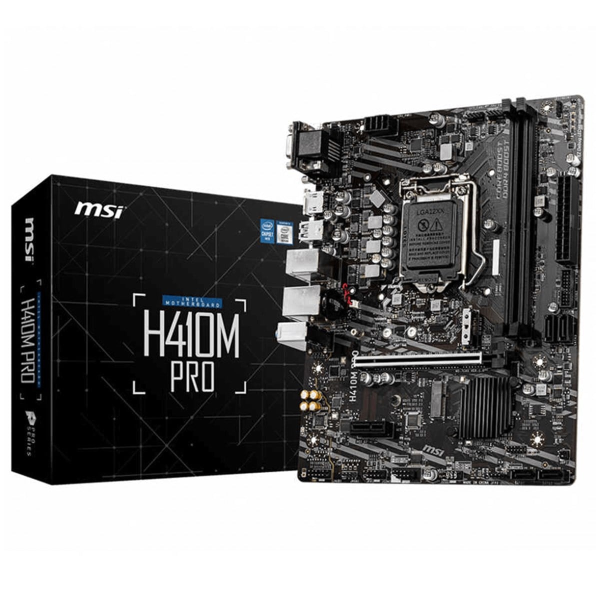 Msi Pro H410M-B Soket 1200 Ddr4 2933 M.2 Vga  Hdmi Usb 3.2 Matx
