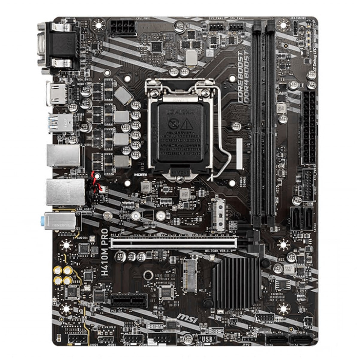 Msi Pro H410M-B Soket 1200 Ddr4 2933 M.2 Vga  Hdmi Usb 3.2 Matx