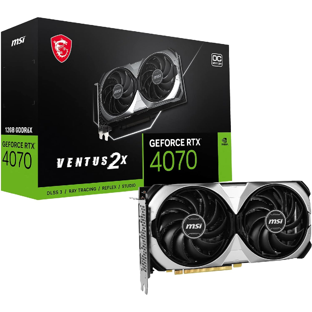 MSI RTX 4070 Ventus 2X 12G OC 192 Bit GDDR6X 12 GB Ekran Kartı
