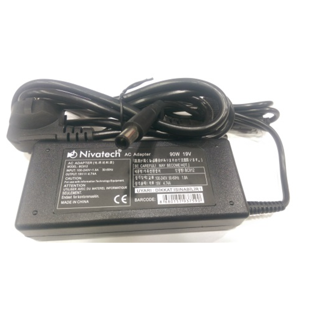 Nivatech Hp 19V 4,74A (7,4*5,0mm) BC-912   Notebook Adaptör