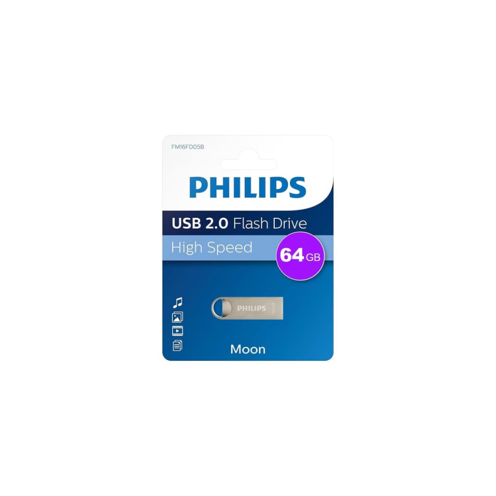Philips 64 Gb USB 2.0 25/10MB/S FM64FD160B/00 USB Bellek
