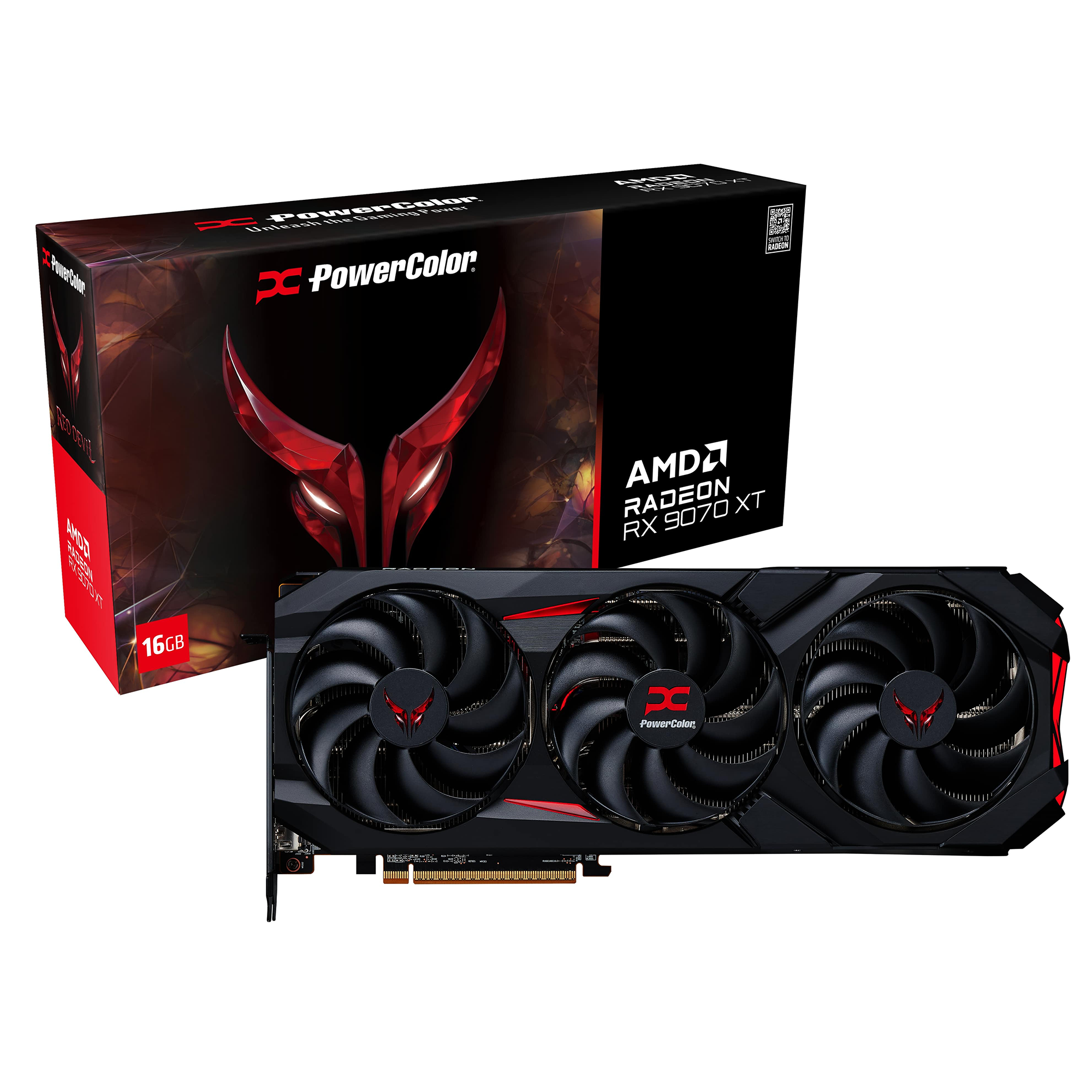 PowerColor RX 9070 XT Red Devil 16G-E/OC 256 Bit GDDR6 16 GB Ekran Kartı