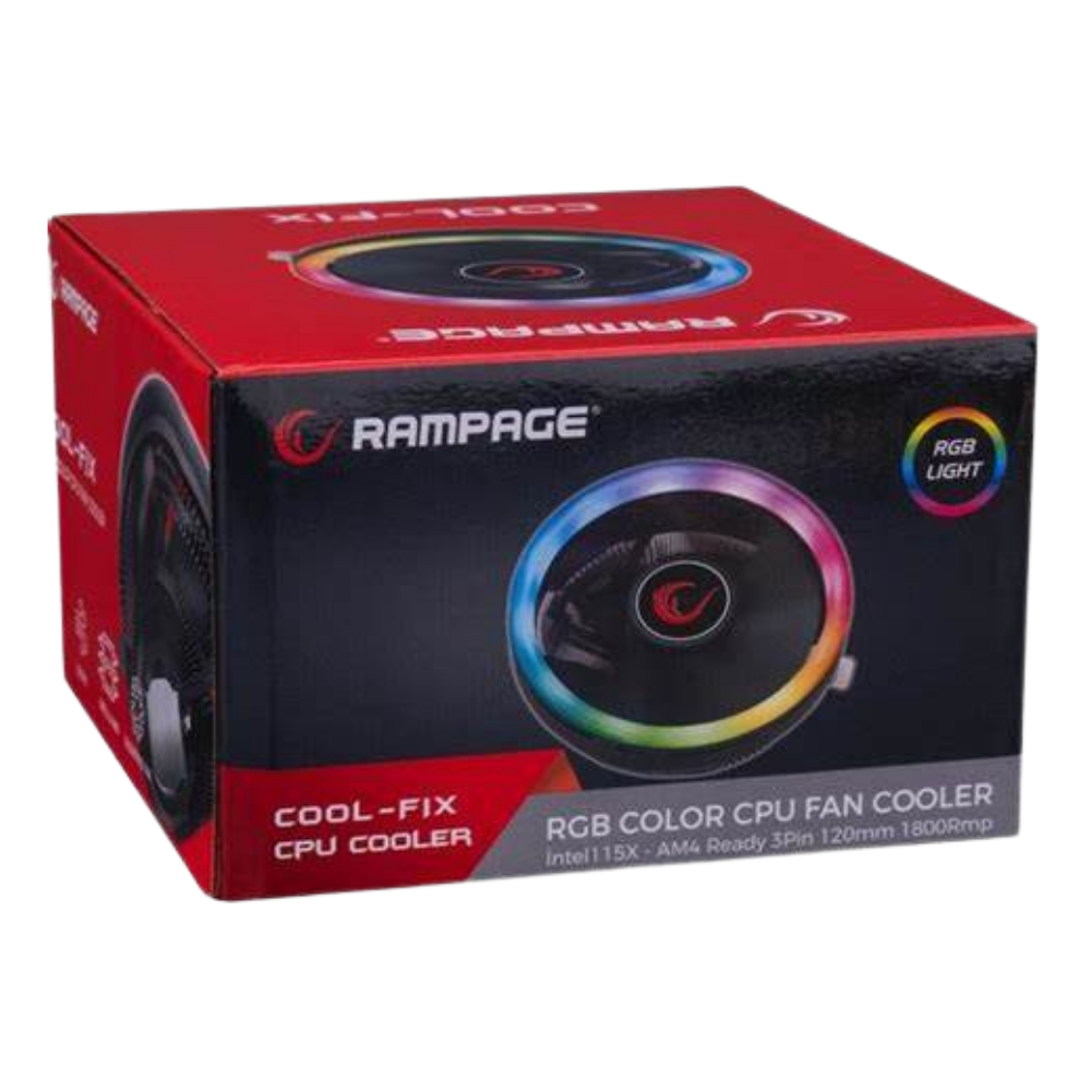Rampage RM-C01 Cool-Fıx 124*124*67MM 1800RPM Cpu Soğutucu
