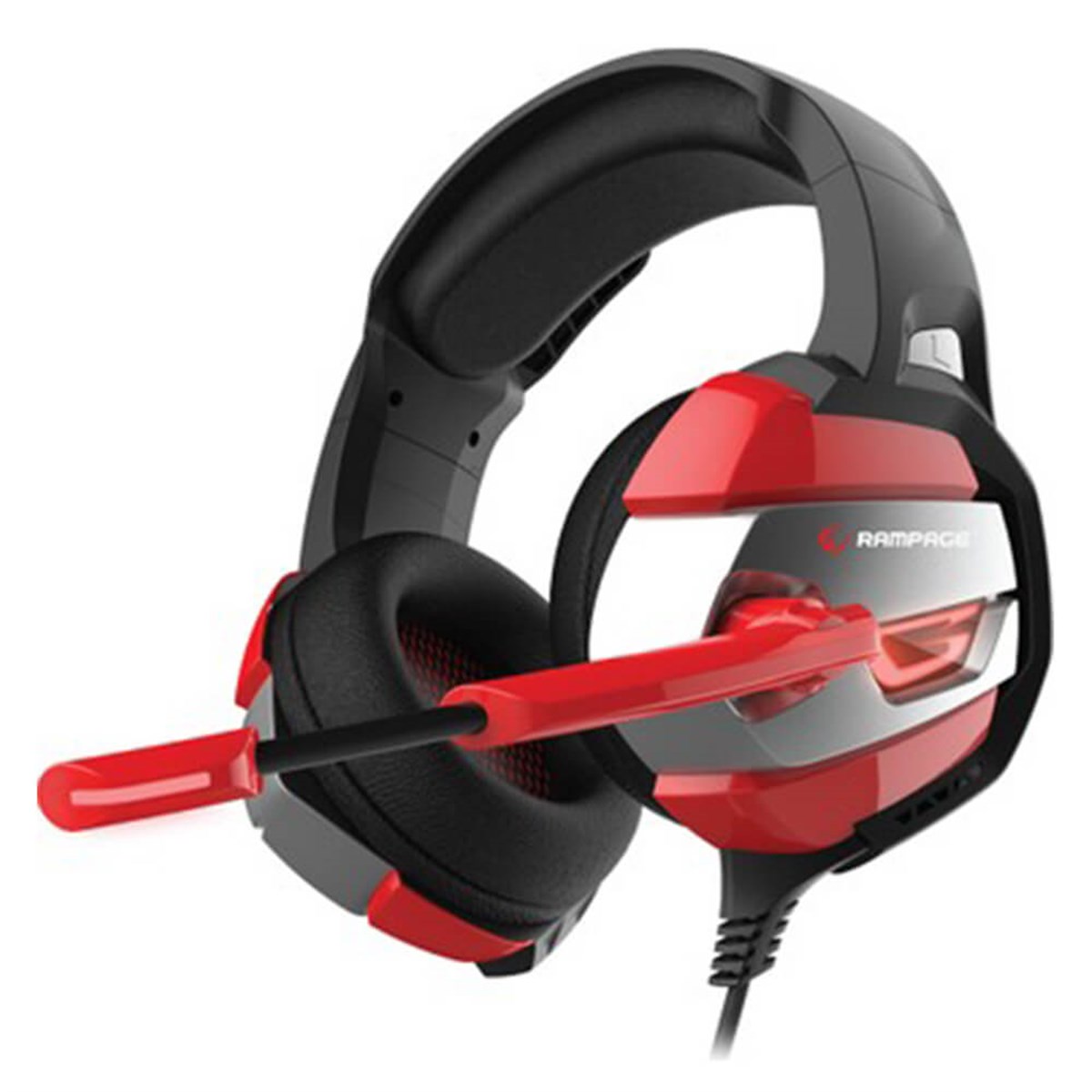 Rampage RM-K5 Noble 7.1 USB Mikrofonlu Siyah/Kırmızı Oyuncu Kulaklığı