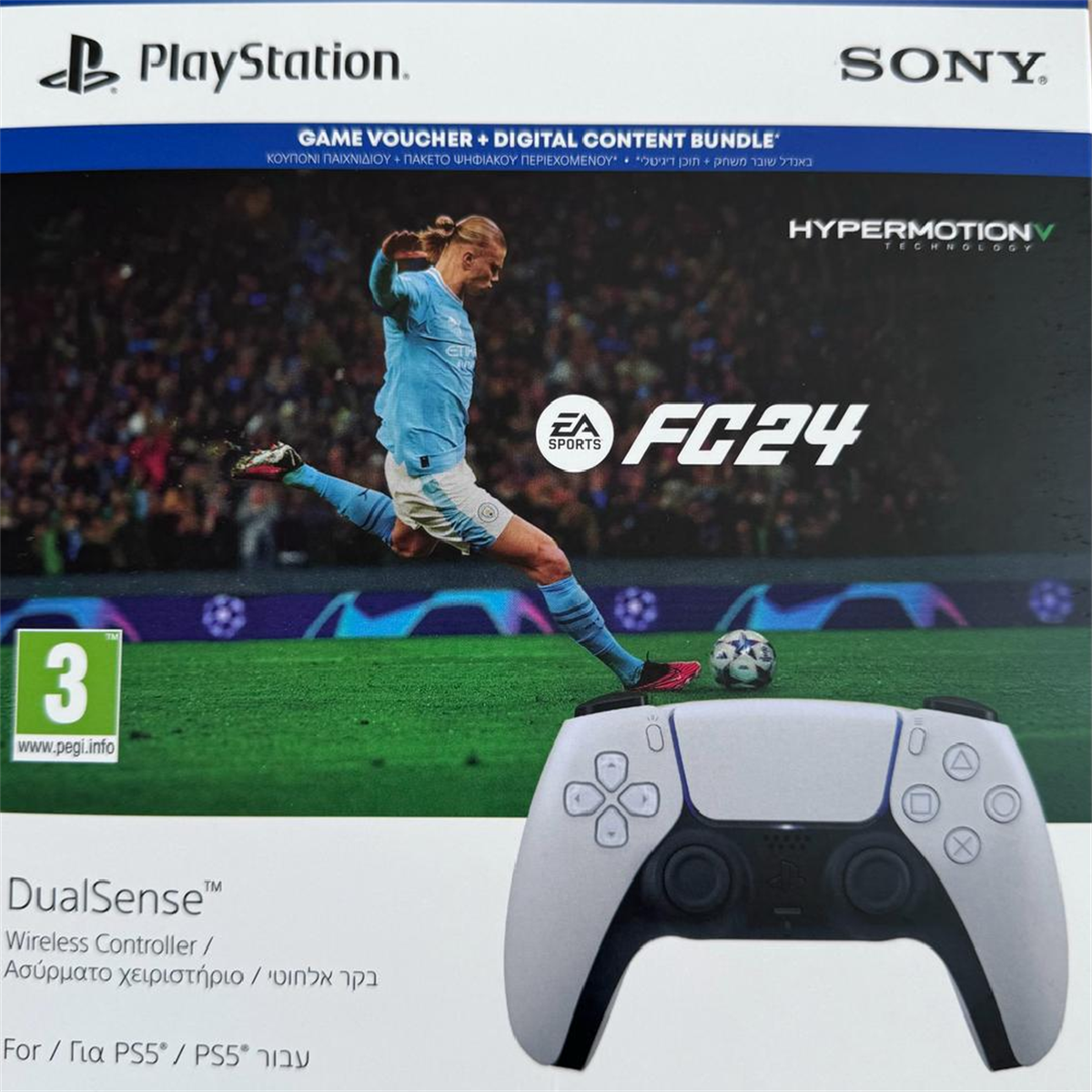 SONY PS5 DualSense Wireless Controller Oyun Kolu Beyaz +  FC24