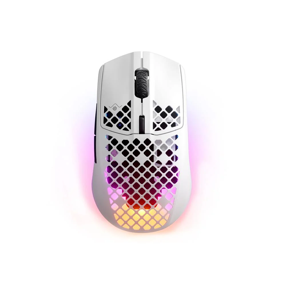 SteelSeries Aerox 3 Wireless 2022 Edition SSM62608 Snow 18000 CPI 6 Tuş RGB Optik Kablosuz Gaming (Oyuncu) Mouse