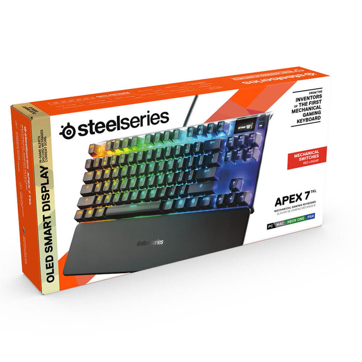 SteelSeries Apex 7 TKL UK Red Switch RGB Mekanik Gaming Klavye