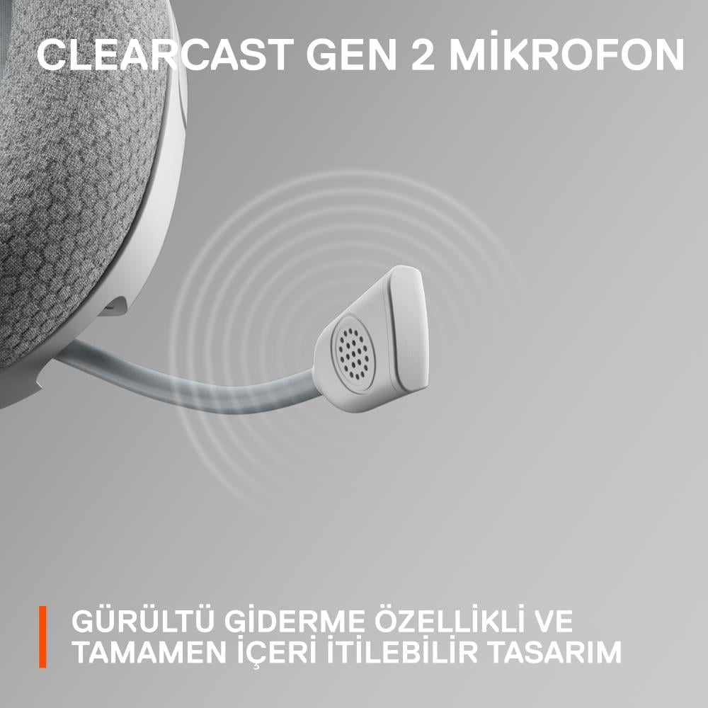 SteelSeries Arctis Nova 1 Kablolu Mikrofonlu Oyuncu Kulaklığı - Beyaz SSH61607