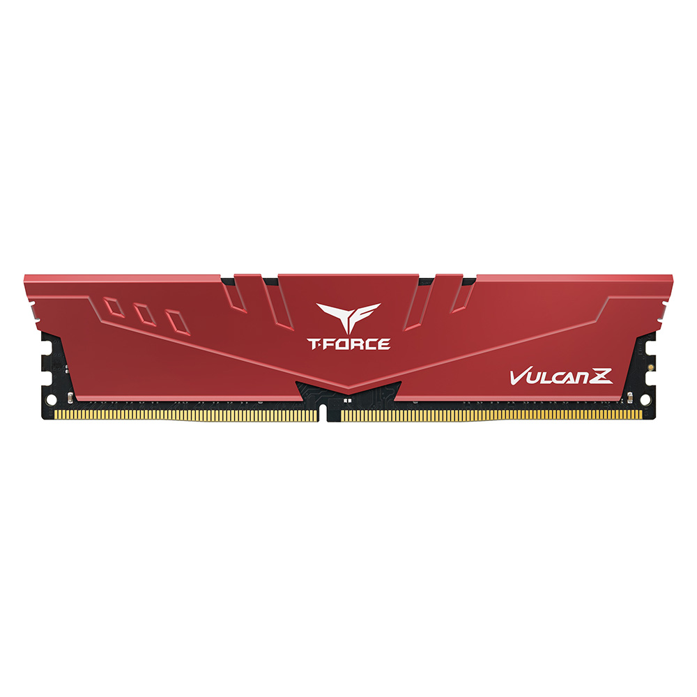 Team T-Force Vulcan Z Red 8GB 1x8GB 3200MHz CL16 DDR4 Gaming Ram (TLZRD48G3200HC16F01)