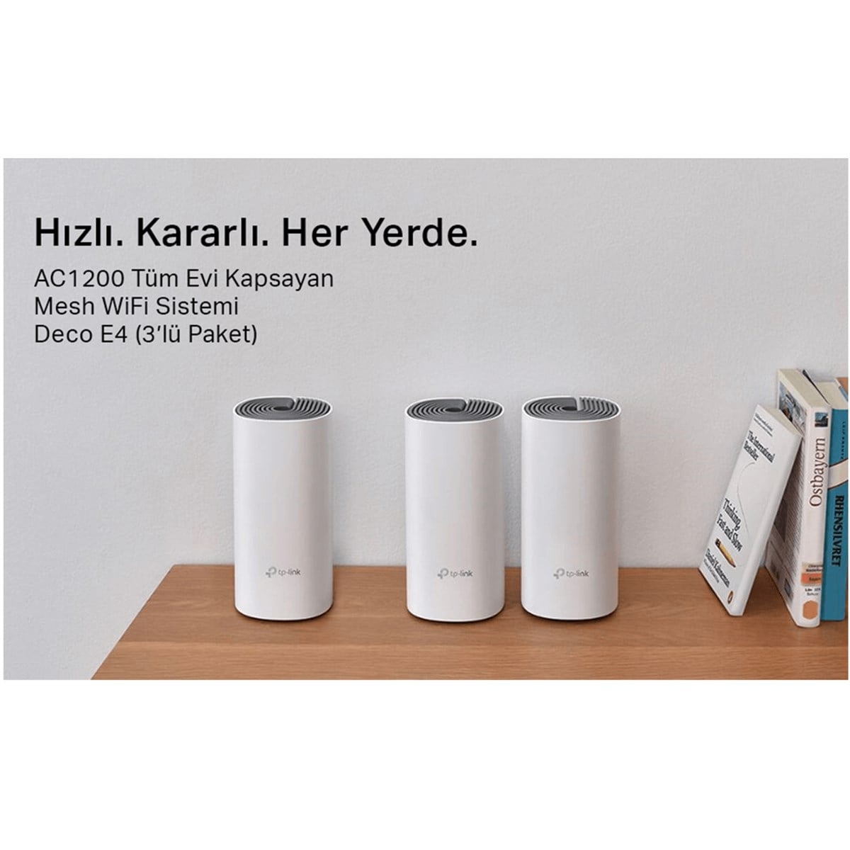 Tp-Link Deco-E4-3p AC1200 Mesh Router (Üçlü)