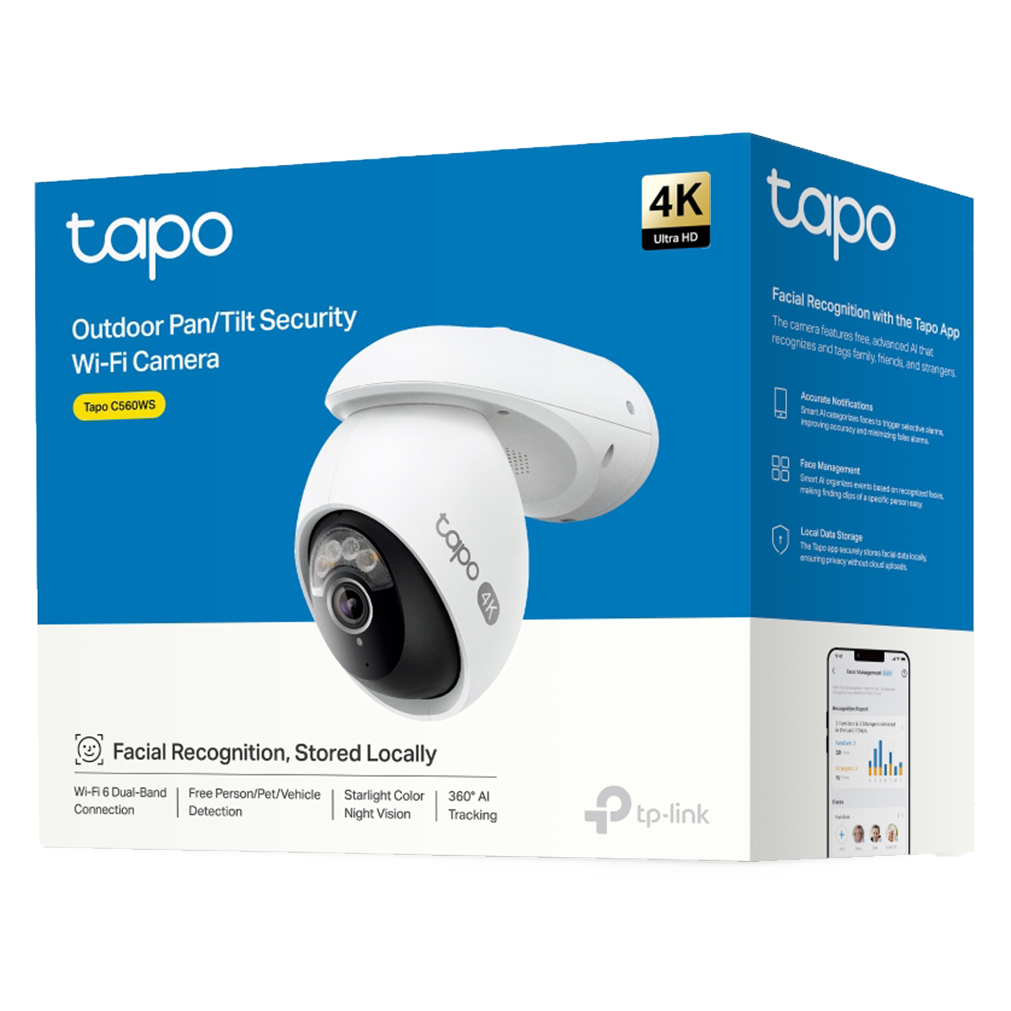 TP-Link TAPO TC46 Dış Mekan 4K Wi-Fi Güvenlik Kamerası
