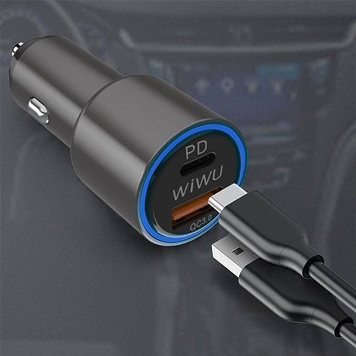 Wiwu Elite ED-100 USB Lightning Şarj ve Data Kablo Siyah 1.2 mt