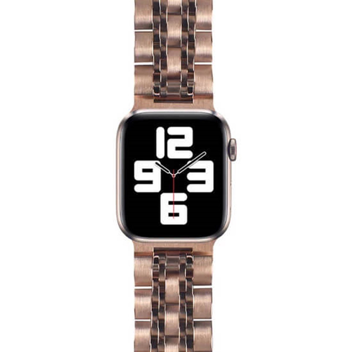 Wiwu Seven Beads Steel Apple Watch 38/40mm Band Metal Kordon Rose Gold