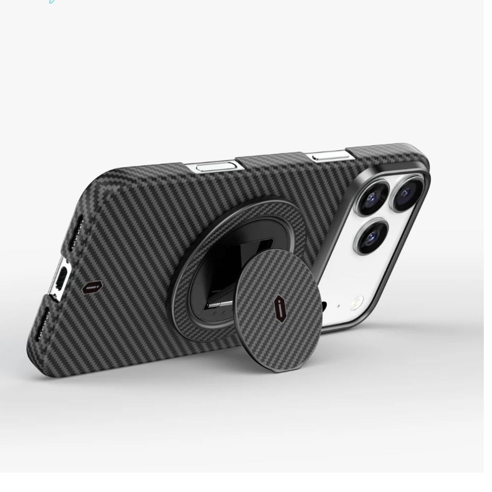 WiWU Warriors Aramid 360°Rotation Magnetic Ring Holder MW-008 siyah