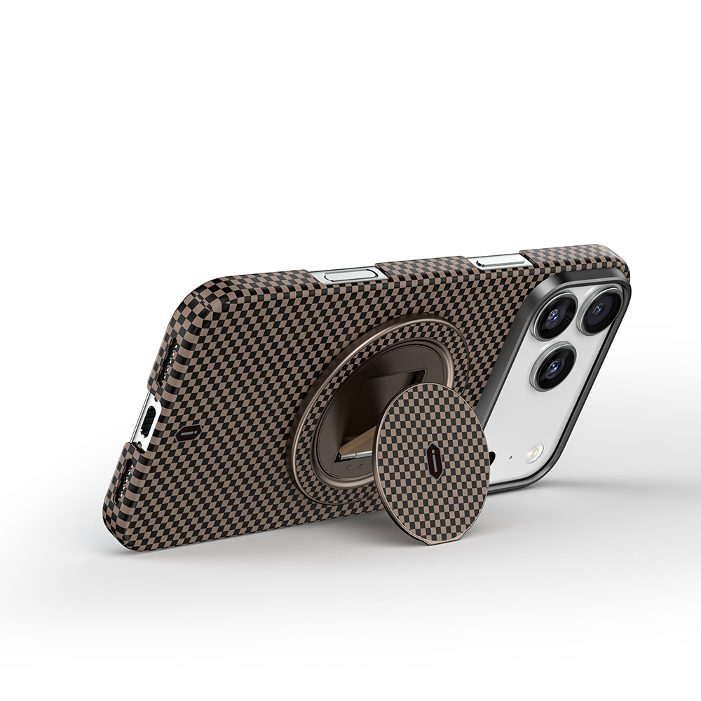 WiWU Warriors Aramid 360°Rotation Magnetic Ring Holder MW-008 titanium