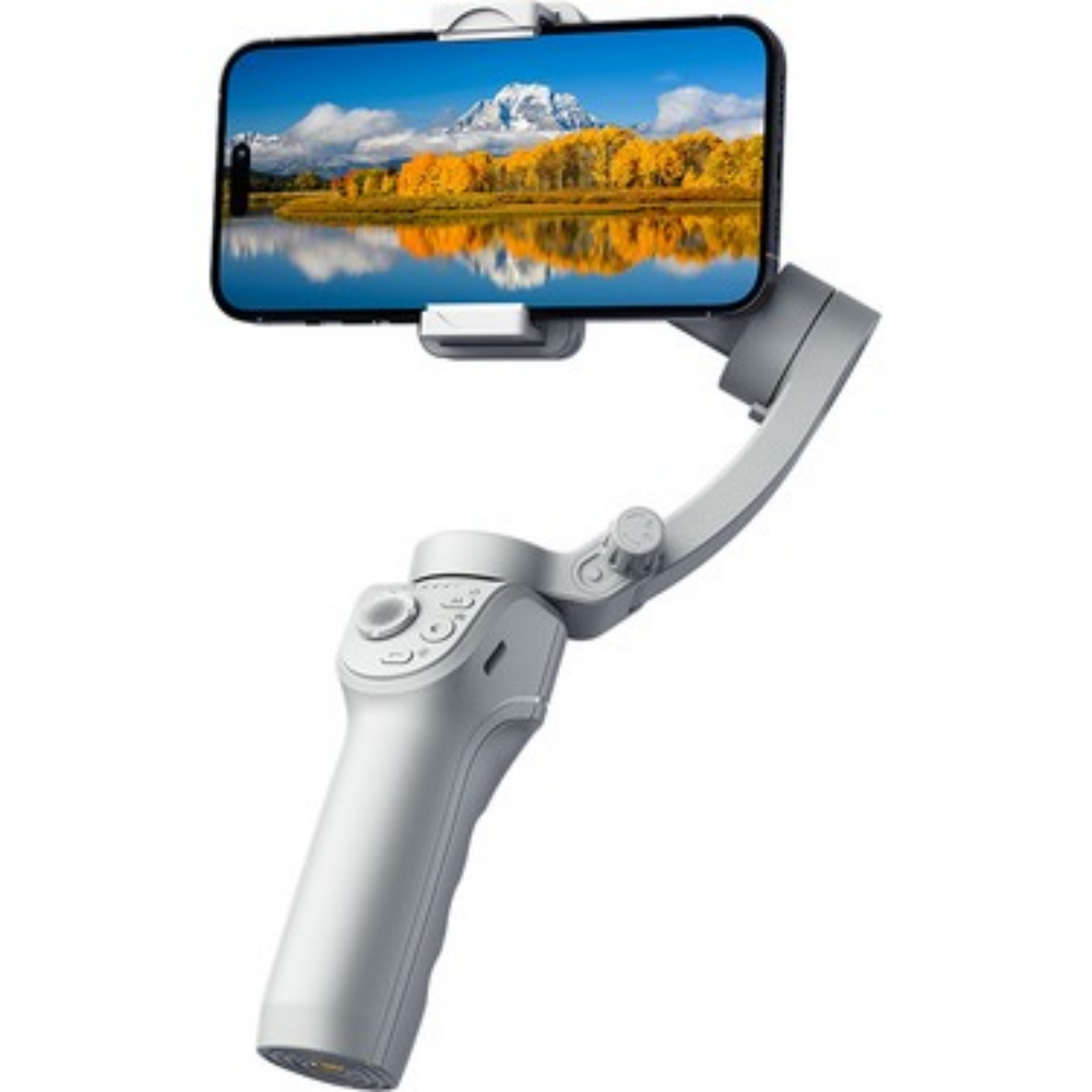 Wiwu WI-SE017 3-Axis Yapay Zeka Destekli Çok Fonksiyonlu El Tipi Gimbal Stabilizatör Beyaz