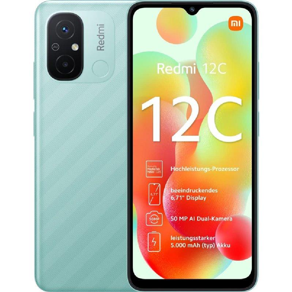 Xiaomi Redmi 12C Mint Green 3GB Ram 64GB Hafıza