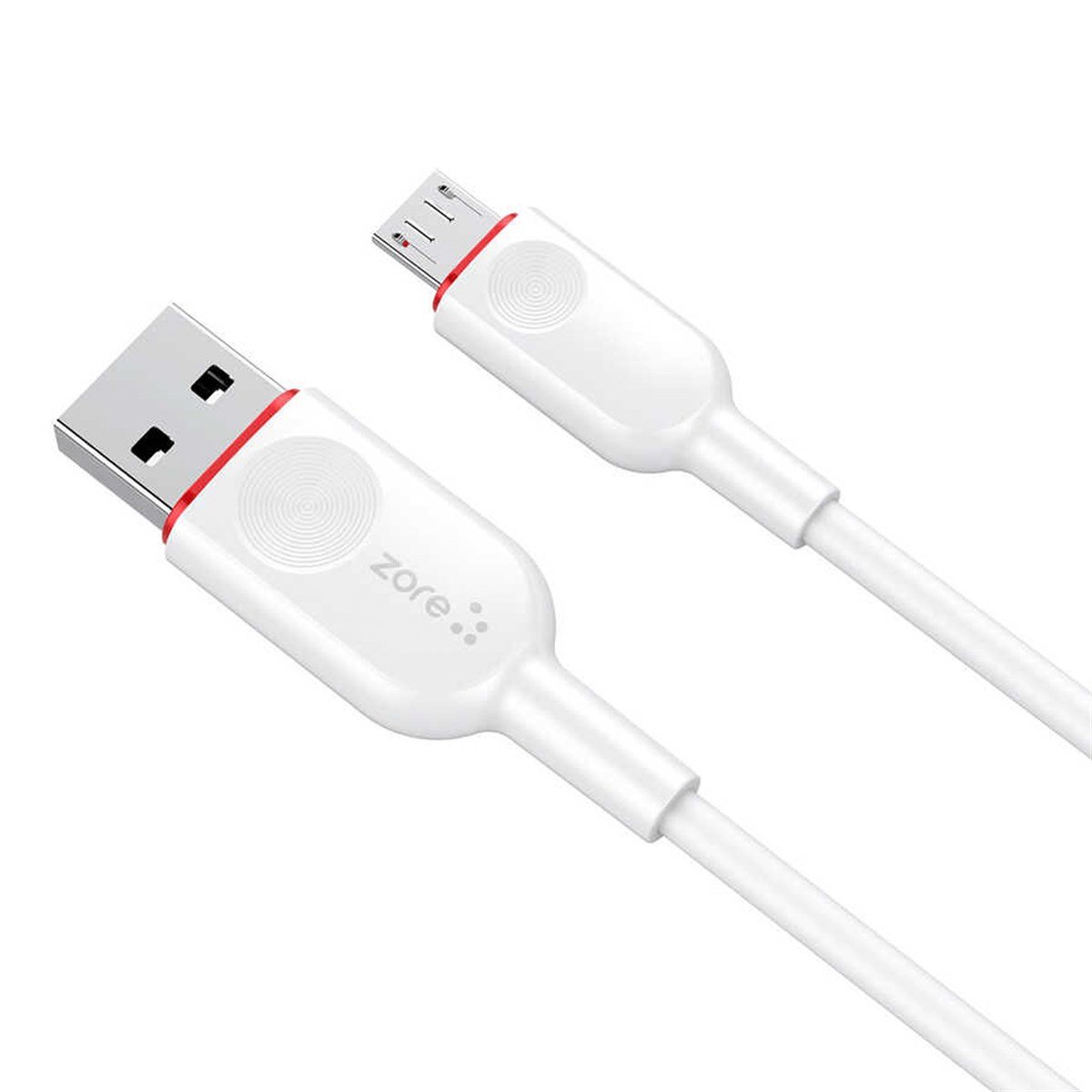 Zore ZCL-01 Micro USB Beyaz Şarj ve Data Kablosu