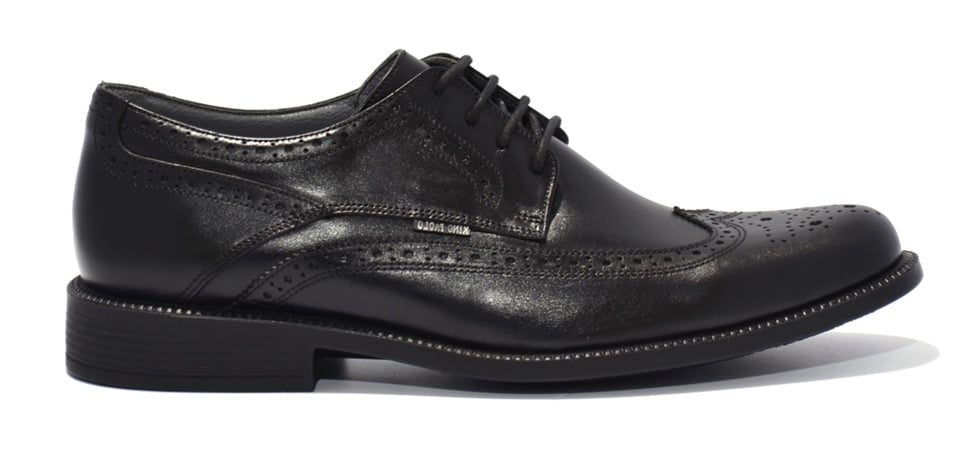 King PaoloKing Paolo A1271 BATTAL KLİMALI AYAKKABI - SİYAH - ERKEK AYAKKABI, Deri Ayakkabı