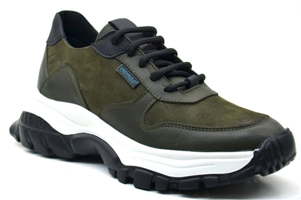 King PaoloKing Paolo A5019 CRAZY İKON - HAKİ - BAYAN AYAKKABI,Deri Ayakkabı