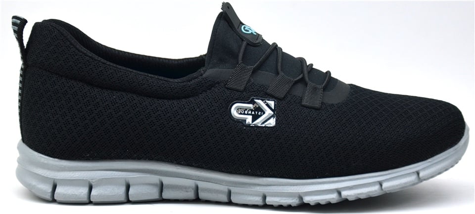 King PaoloKing Paolo B5033 KRAKERS CASUAL - SİYAH - GRİ - BAYAN AYAKKABI,Tekstil Spor Ayakkabı