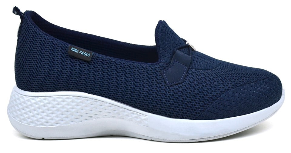 King PaoloKing Paolo B5034 KRAKERS FİYONK - LACİVERT - GRİ - BAYAN AYAKKABI,Tekstil Spor Ayakkabı