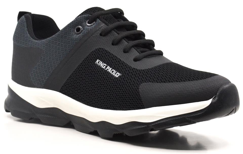 King PaoloKing Paolo D1113 ACTİVİST - SİYAH - GRİ - ERKEK AYAKKABI,Tekstil Spor Ayakkabı
