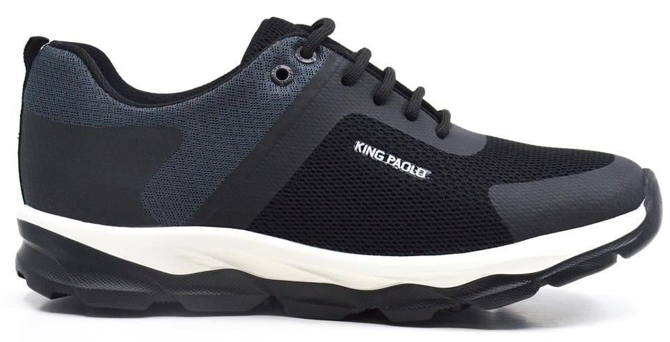 King PaoloKing Paolo D1113 ACTİVİST - SİYAH - GRİ - ERKEK AYAKKABI,Tekstil Spor Ayakkabı