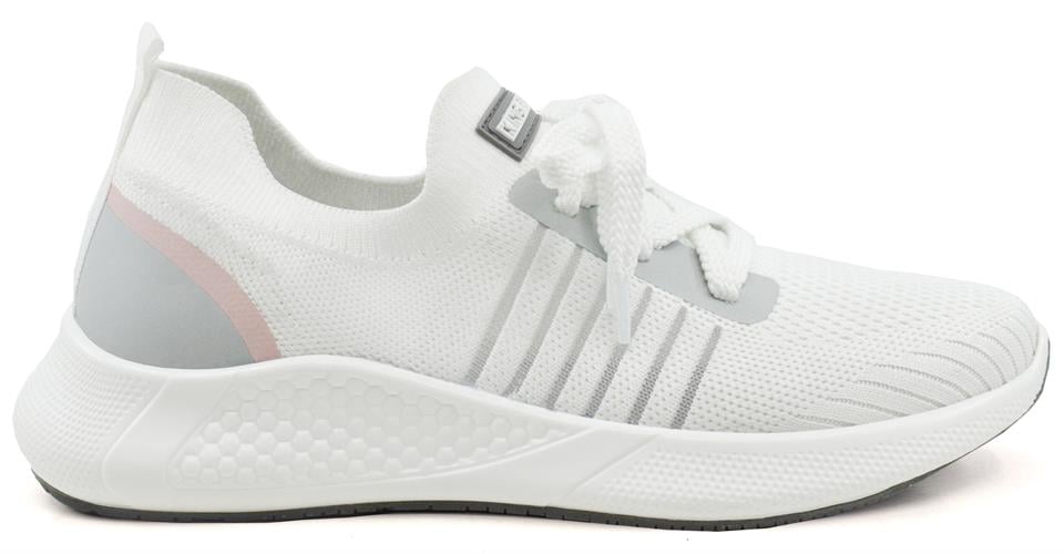 King PaoloKing Paolo D5104 İZMİR - BEYAZ - PEMBE - BAYAN AYAKKABI,Örgü Yürüyüş Ayakkabısı