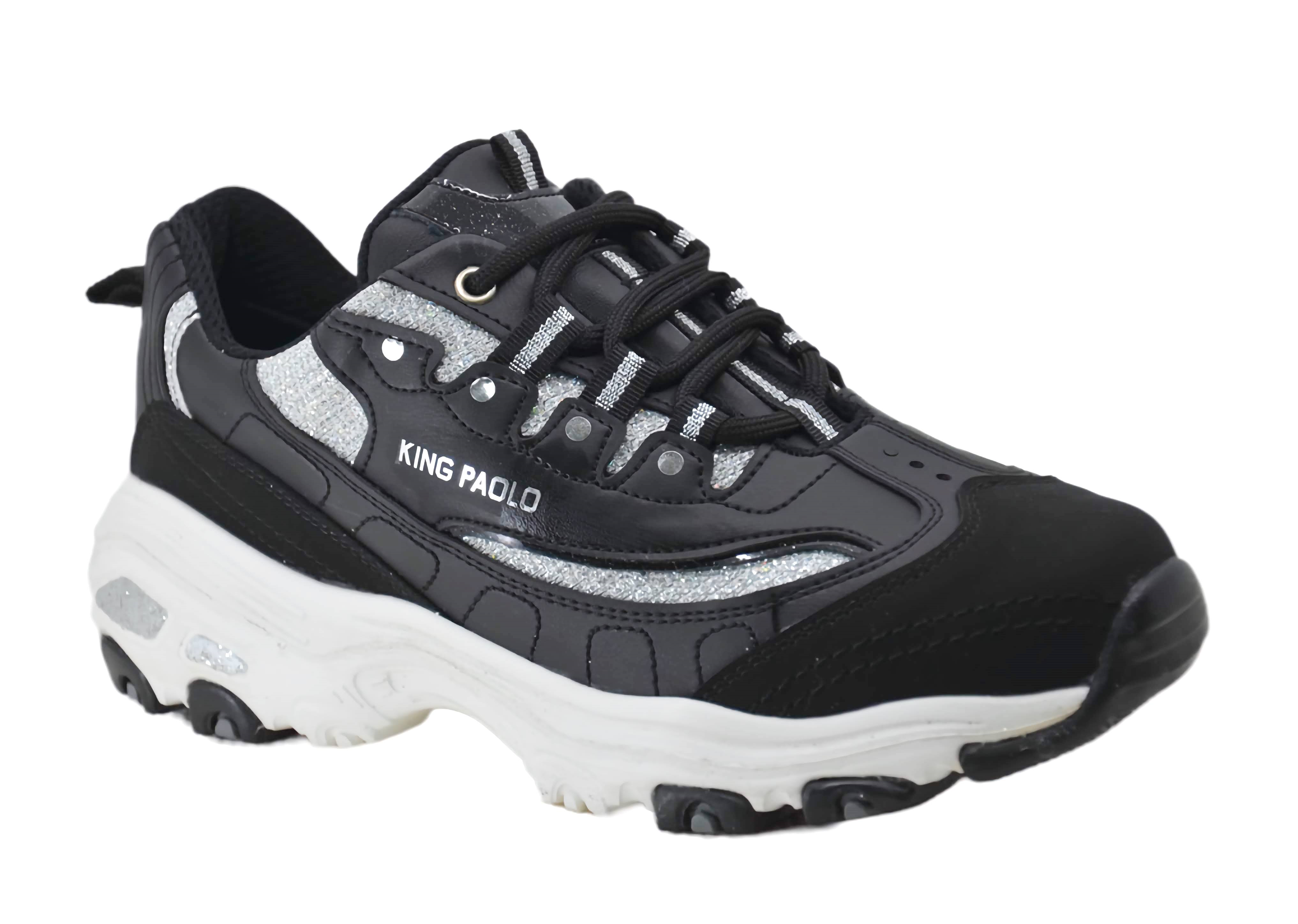 King PaoloKing Paolo E5112 STAR PIECE  - SİYAH - GÜMÜŞ - KADIN AYAKKABI