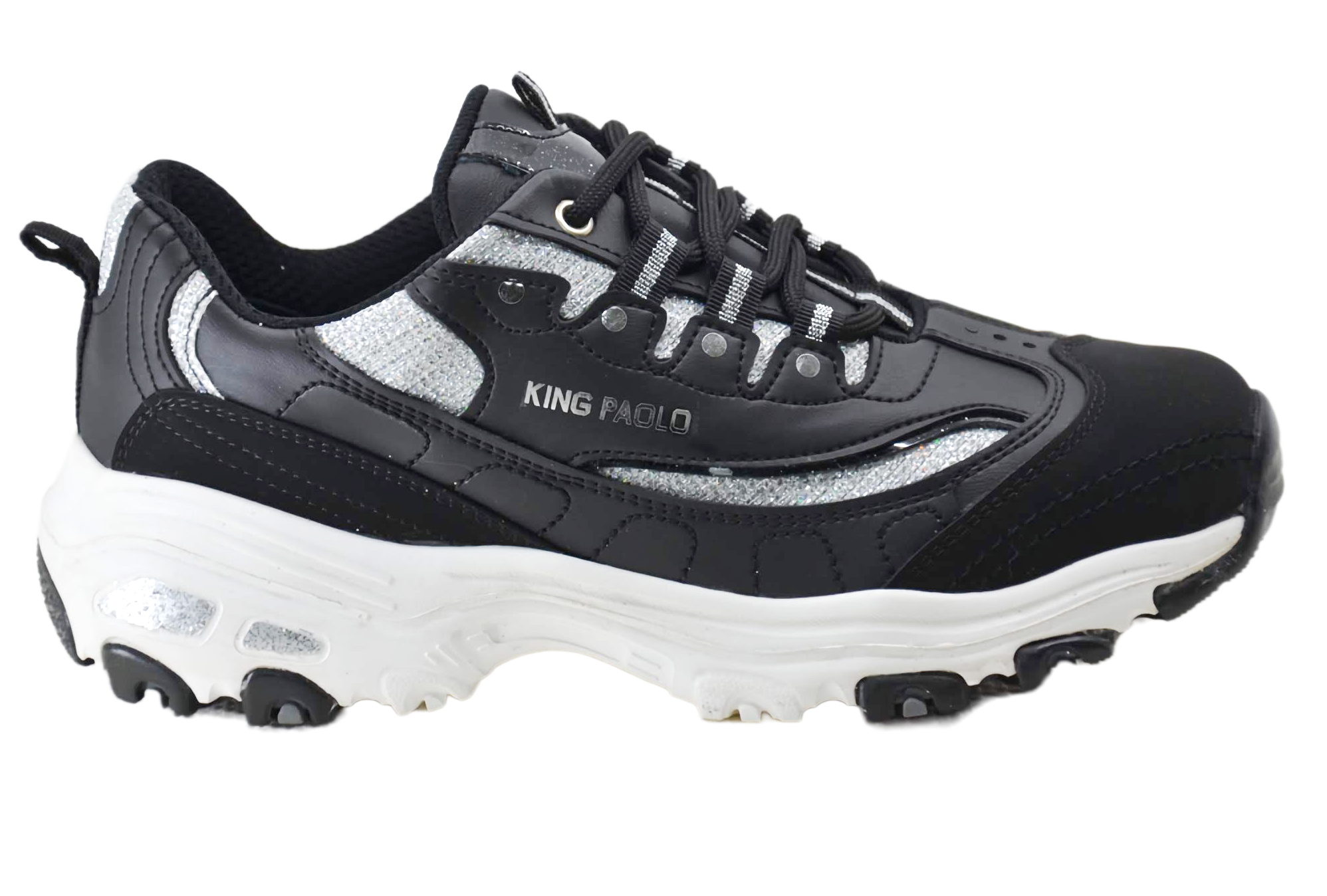 King PaoloKing Paolo E5112 STAR PIECE  - SİYAH - GÜMÜŞ - KADIN AYAKKABI