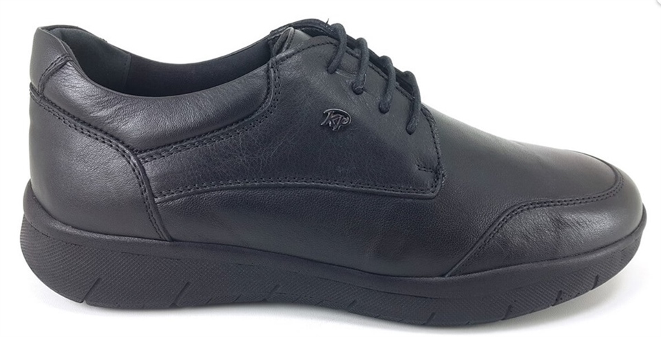 King PaoloKing Paolo R9220 BATTAL SHOEFLEX ECO BAGLI - SİYAH K SY - ERKEK AYAKKABI, Deri Ayakkabı