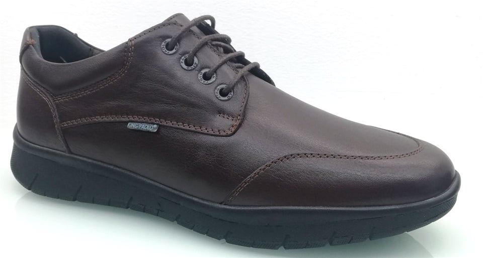 King PaoloKing Paolo R9220 BATTAL SHOEFLEX ECO BAGLI - KAHVERENGİ K KH - ERKEK AYAKKABI, Deri Ayakkabı