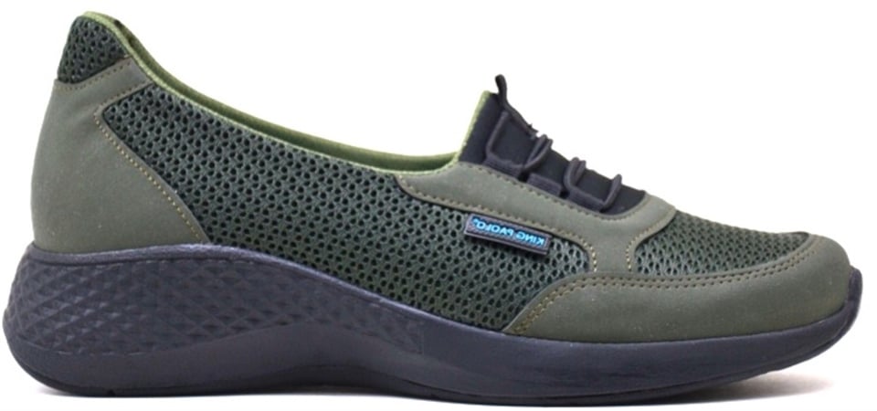 King PaoloKing Paolo U6600 KRAKERS CASUAL - HAKİ - BAYAN AYAKKABI, Tekstil Spor Ayakkabı