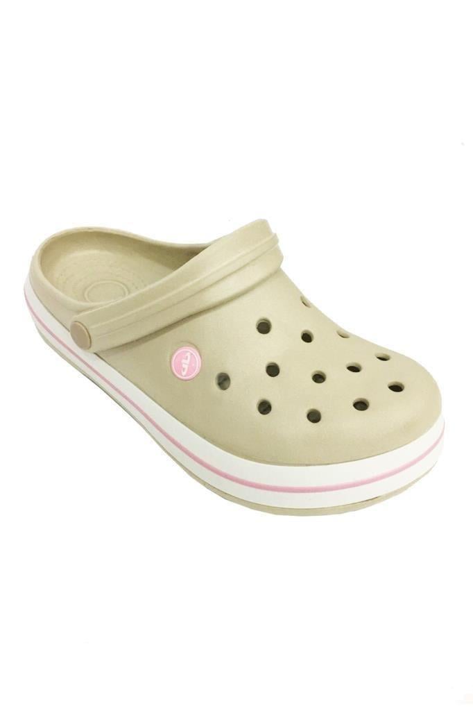 Akınal E195-25.M.024 Medical Sabo Erkek Terlik Bej Beyaz Kırmızı